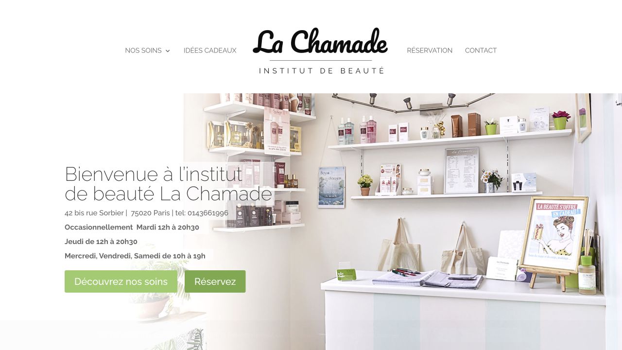 Capture du site de La Chamade