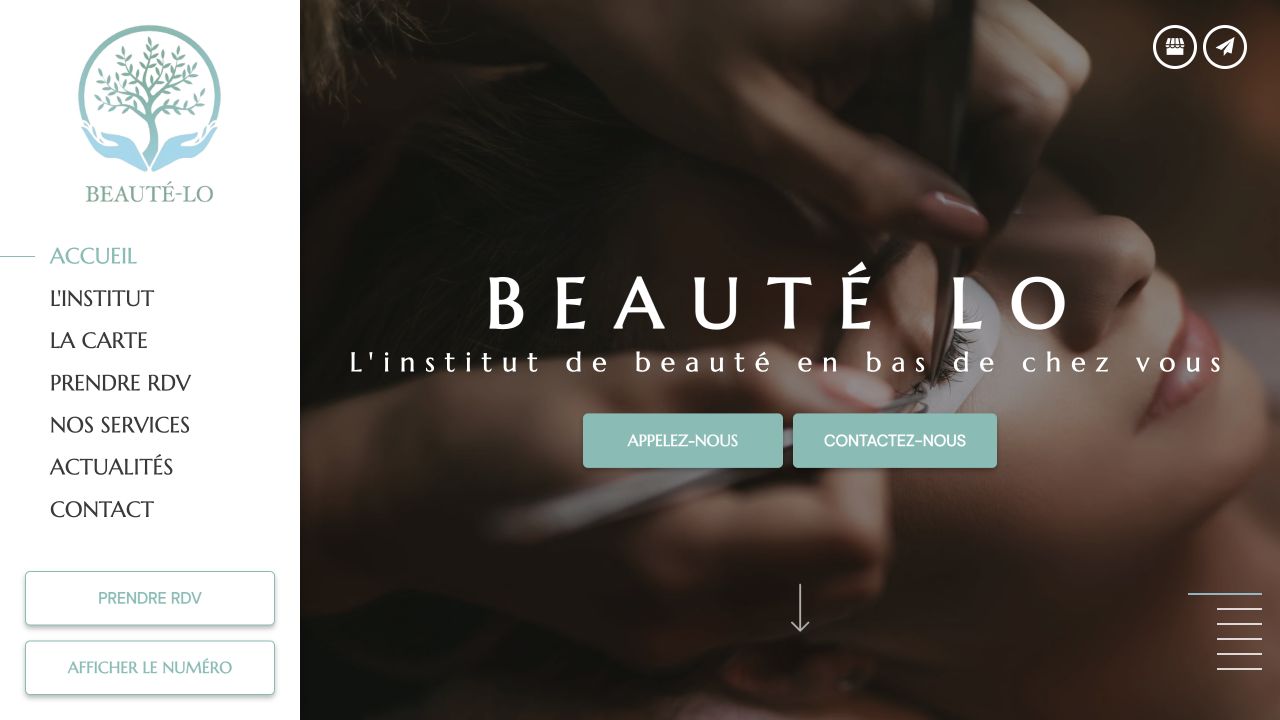 Capture du site de Beauté-Lo